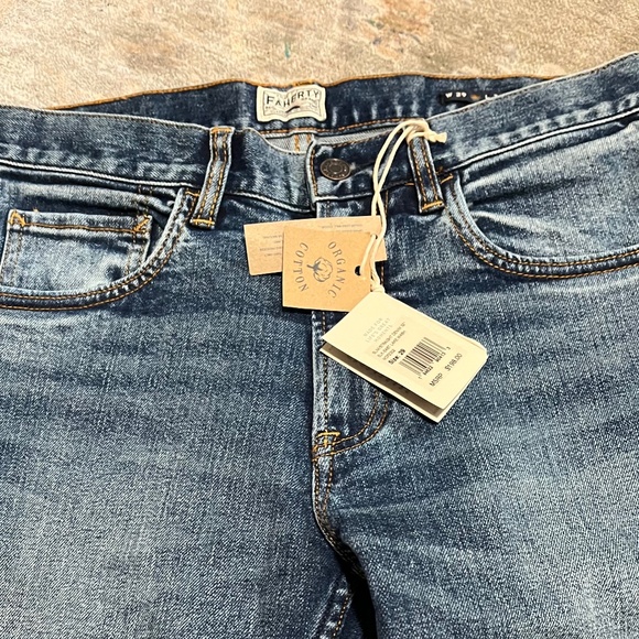 FAHERTY Men’s denim pant NWT - Picture 1 of 8